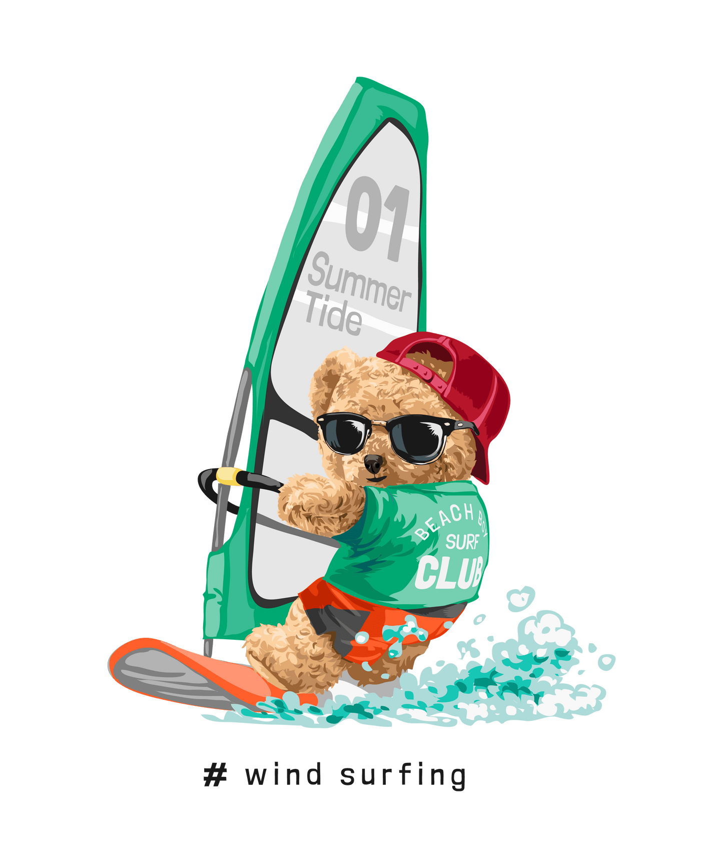 Wind Surfing Teddy Tee