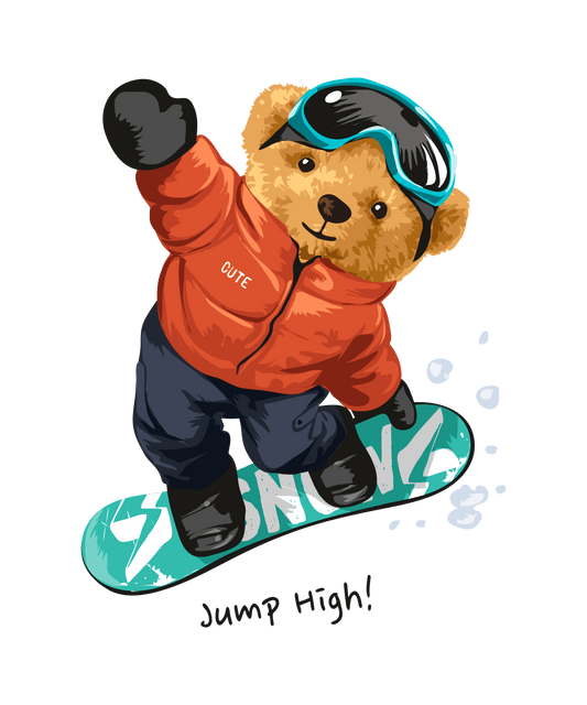 Snowboard Jump Teddy Tee